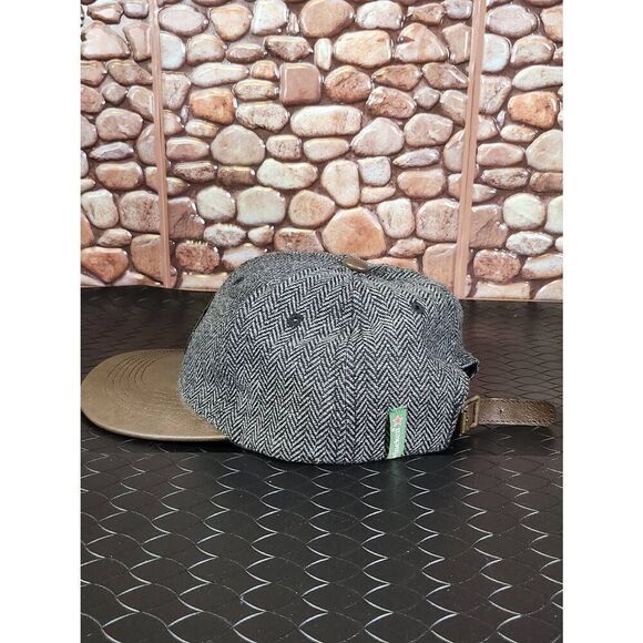 Heineken Leather Brimmed Herringbone Baseball Hat Cap Adjustable Strap Back - Picture 4 of 6